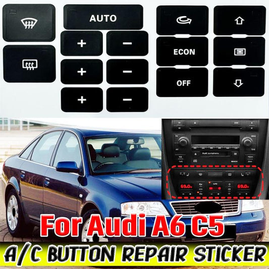For Audi A6 C5 5sets Car Air Conditioner Panel Repair Stickers