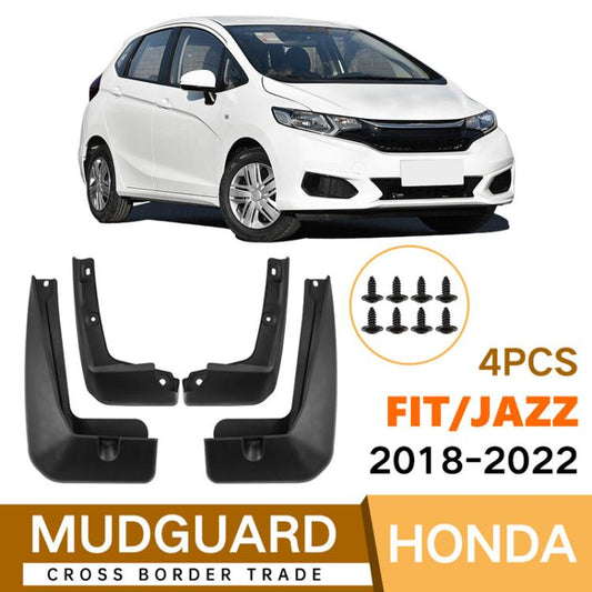 For Homda Fit Jazz 2018-2020 4pcs Car Soft Mud Flaps, For Homda Fit Jazz 2018-2020
