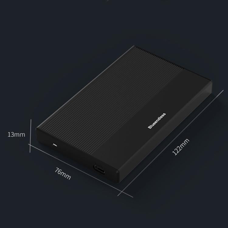 Blueendless MR23G Type-C 3.0 SATA 2.5 inch Solid State Mechanical Aluminum Mobile Hard Drive Enclosure