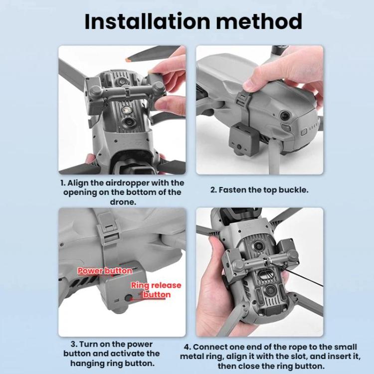 For DJI Air 3 / 3S BRDRC Airdrop System/Thrower For Aerial Gift Delivery, For DJI Air 3 / 3S