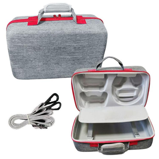 Pour console et accessoires PS5 Pro Sac de transport avec compartiment pour casque Sac de rangement double couche