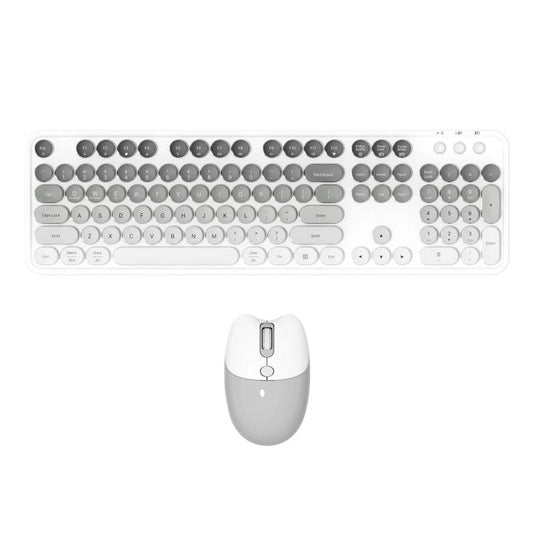 MOFii Sweet Upgraded 2.4G+Bluetooth Dual-Mode Wireless Charging Keyboard Mouse Set