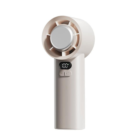 Rechargeable Handheld & Desktop Fan with Cooling Ice Mode, 100 Speed Turbo Fan, Smart Display, Portable Personal Fan for Outdoor & Office