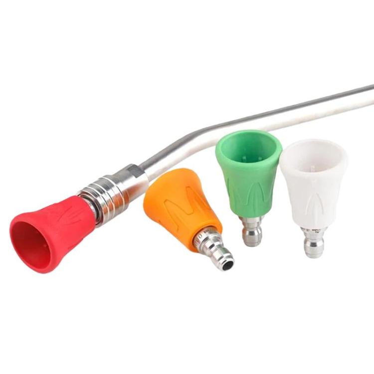 1/4 Zoll Hochdruckreiniger Spritzwassergeschützte Schnellkupplungsdüse mit weicher Gummiabdeckung, 0-Grad Rot 035, 15-Grad Gelb 035, 25-Grad Grün 035, 40-Grad Weiß 035, 0-Grad Rot 040, 15-Grad Gelb 040, 25-Grad Grün 040, 40-Grad Weiß 040
