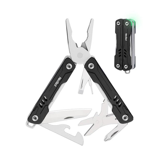NexTool S11 Mini Sailor 11-In-1 Outdoor Multi Tool Pocket Knife Folding Pliers Wire Cutters EDC Survival Kit, S11 Blue, S11 Black