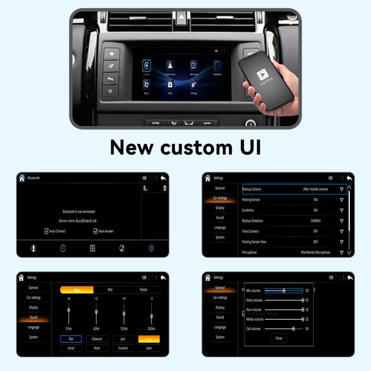 Drahtloses CarPlay / Android Auto Modul Decoder, für Land Rover Discovery/F-Pace (Harman) 2010-2018 JOYEAUTO WZLR-1, für Land Rover Evoque (Bosch) 2010-2018 JOYEAUTO WZLR-2, für Land Rover 2008-2012 JOYEAUTO WZLR-3