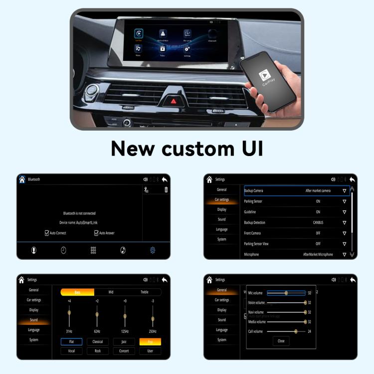 Décodeur de module CarPlay sans fil, pour BMW 2018-2019 EVO JOYEAUTO WZBM-1, pour BMW (NBT) X1/X3/X4/X5 2013-2017 JOYEAUTO WZBM-2, pour BMW (CIC) X1/X3/X4/X5/MINI/Z4 2009-201 JOYEAUTO WZBM-3 (CIC)