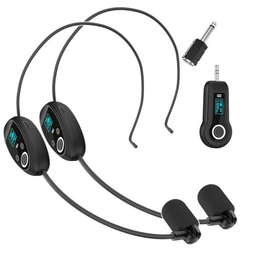 K-06 2.4G Head-Mounted Wireless Microphone Amplifier Headset, 1 in 1, 1 in 2