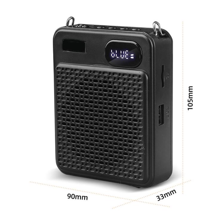 DIYO-1125 Multifunctional Outdoor High-Volume Microphone With Battery Display Teacher Classroom Voice Amplifier, Wireless Single Mic White, Wireless Single Mic Black, Wireless Single Headwear White, Wireless Single Headwear Black, Wireless Dual Mic Whi...