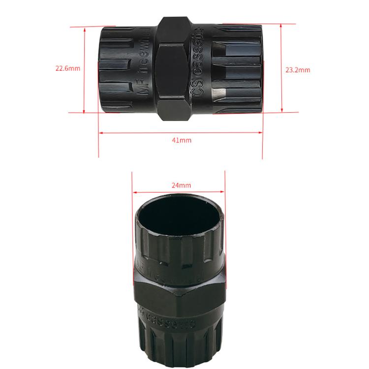 BIKERSAY Outil 2-en-1 de démontage de roue libre de vélo compatible avec les cassettes et les roues libres filetées, BT013X