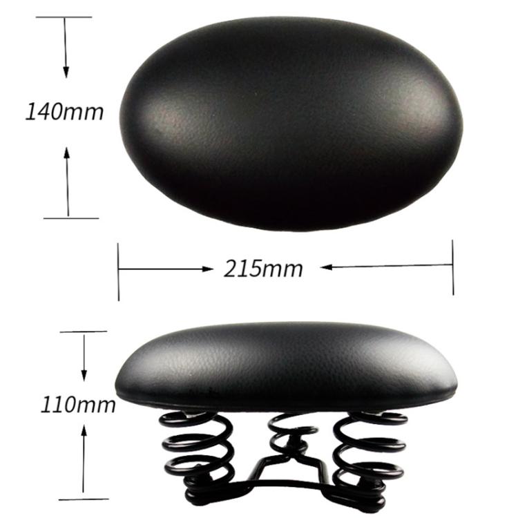 BIKERSAY Noseless MTB Saddle with Spring Shock Absorption Pressure Relief Comfort Bicycle Seat for Mountain Road Bike