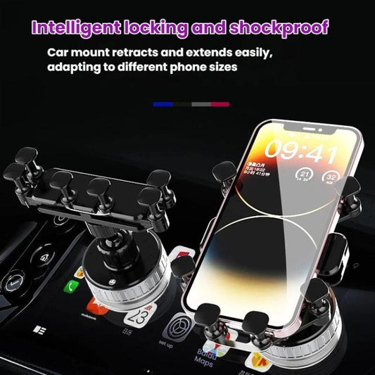 Support de téléphone rotatif universel pour voiture avec ventouse de navigation