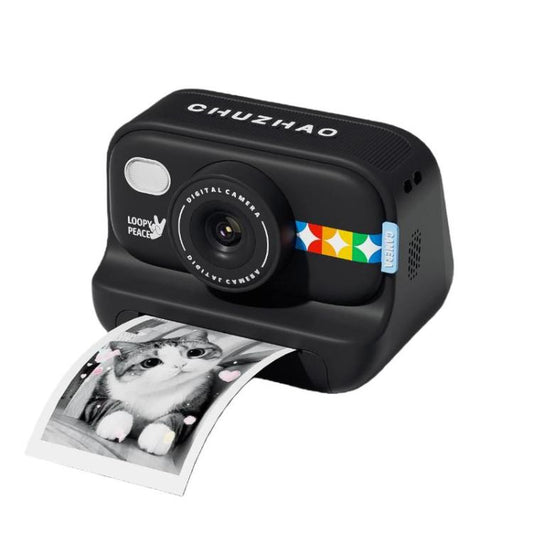 CHUZHAO S9 Appareil photo numérique couleur HD pour enfants, appareil photo à impression instantanée thermique