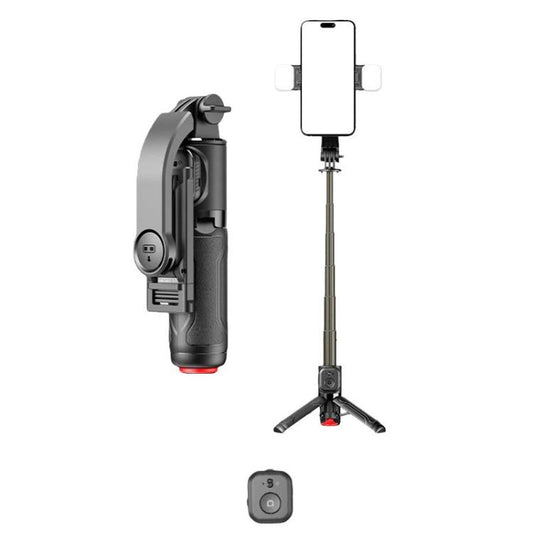 Perche à selfie télécommandée TT21 Trépied portable pour téléphone Pour la photographie et la vidéo, Avec lumière, Sans lumière