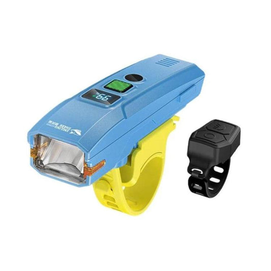Phare de vélo pour enfants SMILING SHARK QX-D435A avec capteur de lumière, affichage numérique, lampe de poche portable avec klaxon