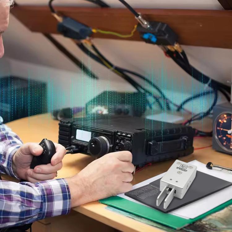 Portable Dual-Paddle Automatic Key Wireless Shortwave Morse Code, Silver