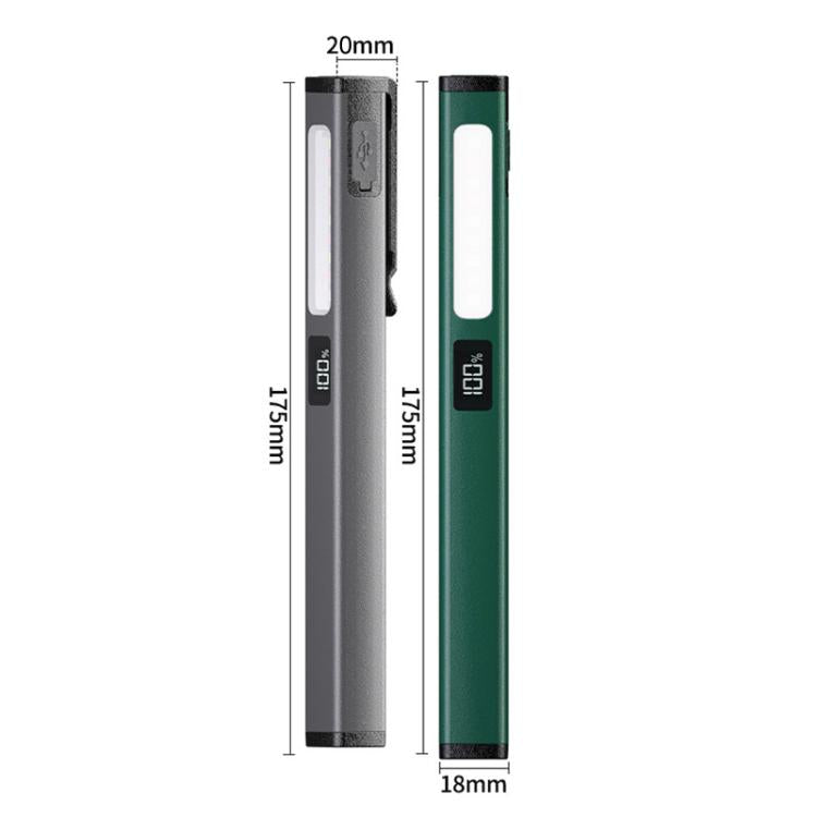 COB Pen Clip Light USB Rechargeable Auto Repair Work Light Strong Magnetic Adhesion Flashlight