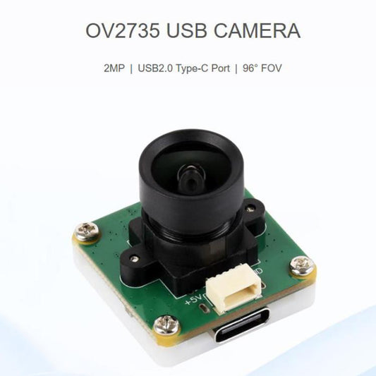 OV2735 2MP USB Camera Supports USB2.0 Type-C Port And SH1.0 4PIN Header, 33122