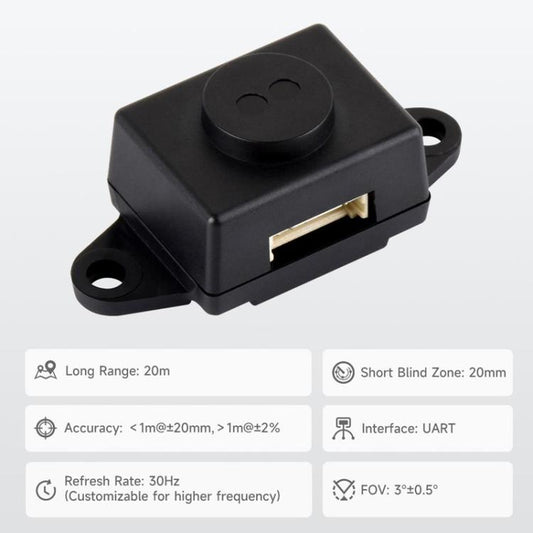 WAVESHARE TOF Laser Range Sensor, Based On D-TOF Single-Point Laser Sensor, Support UART Communication
