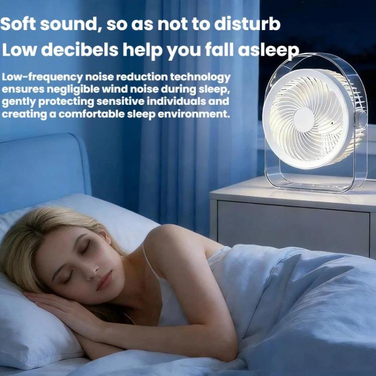 Veilleuse silencieuse de bureau pour dortoir avec ventilateur et veilleuse, Blanc prise directe, Violet prise directe, Blanc rechargeable, Violet rechargeable