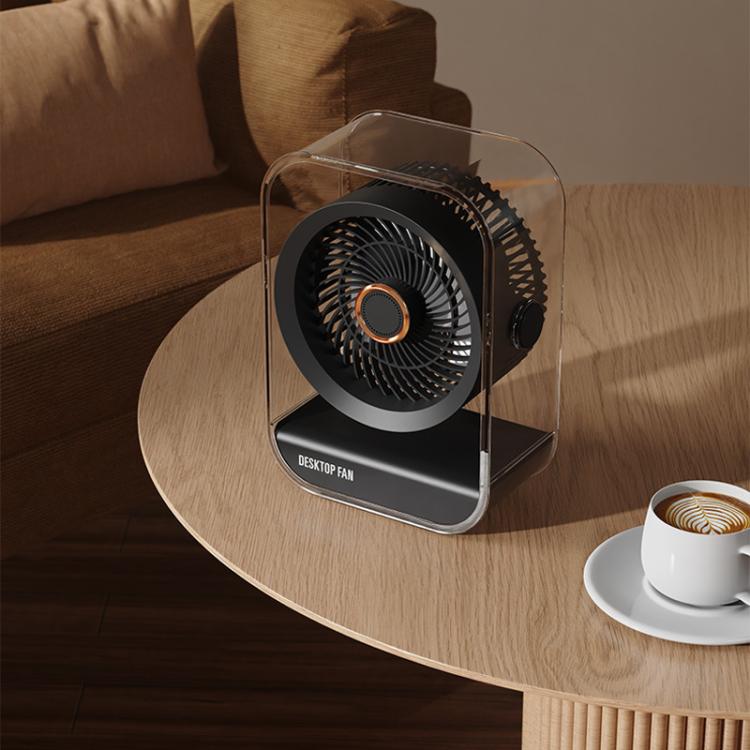 Ventilateur de bureau USB rechargeable haute puissance avec veilleuse