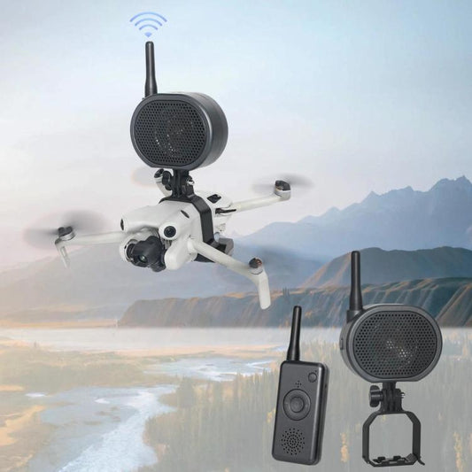 Drone Megaphone for DJI Mini 4 Pro 2000M Long Distance Wireless Speaker 120dB High Volume Loudspeaker