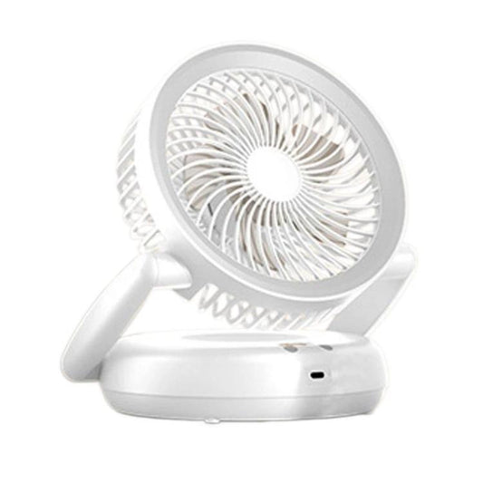 Ventilateur de circulation d'air pliable avec indicateur de batterie Ventilateur domestique de bureau et mural avec lumière LED