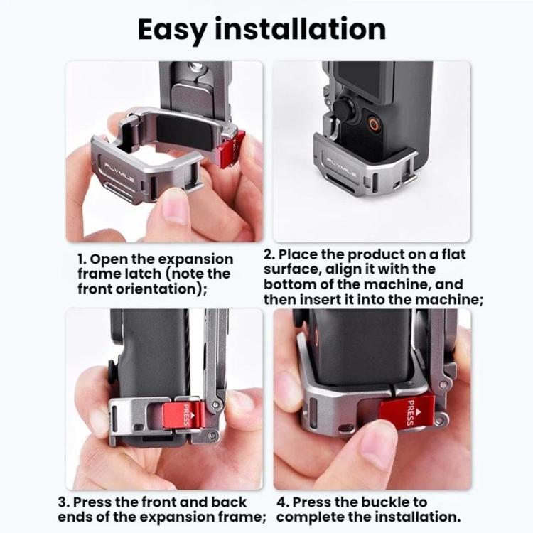 For DJI Osmo Pocket 4/3 Flymile Multi-functional Magnetic Frame Base