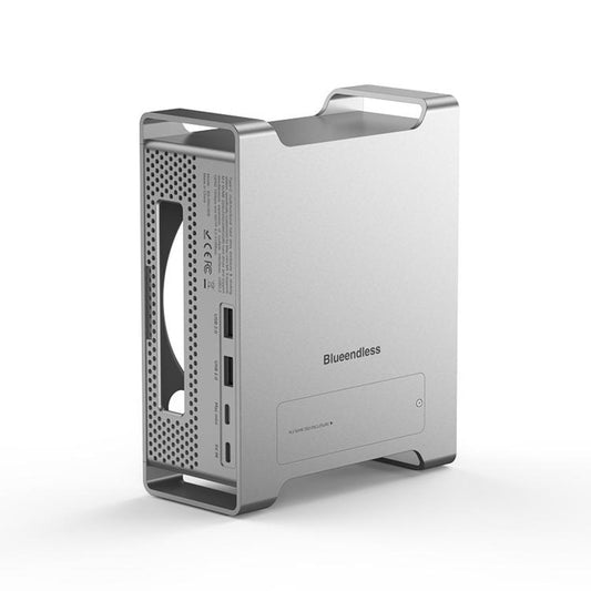 Blueendless MAC908 For Mac Mini M4 Stand & Hub With SSD Enclosure 2xUSB3.2+2xUSB2.0+SD/TF4.0+USB-C, MAC908