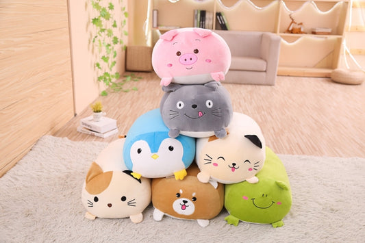 Nouveau Coussin Oreiller en Peluche Dessin Animé Animaux Mignon Gros Chien Chat Totoro Pingouin Cochon Grenouille, 28cm, 60cm, 90cm