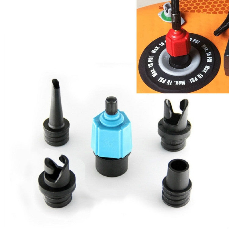 Adaptateur de valve d'air pour paddle de surf, bateau pneumatique, lit gonflable, adaptateur de pompe à air de voiture, adaptateur de pompe à air (rouge), adaptateur de pompe à air (bleu)