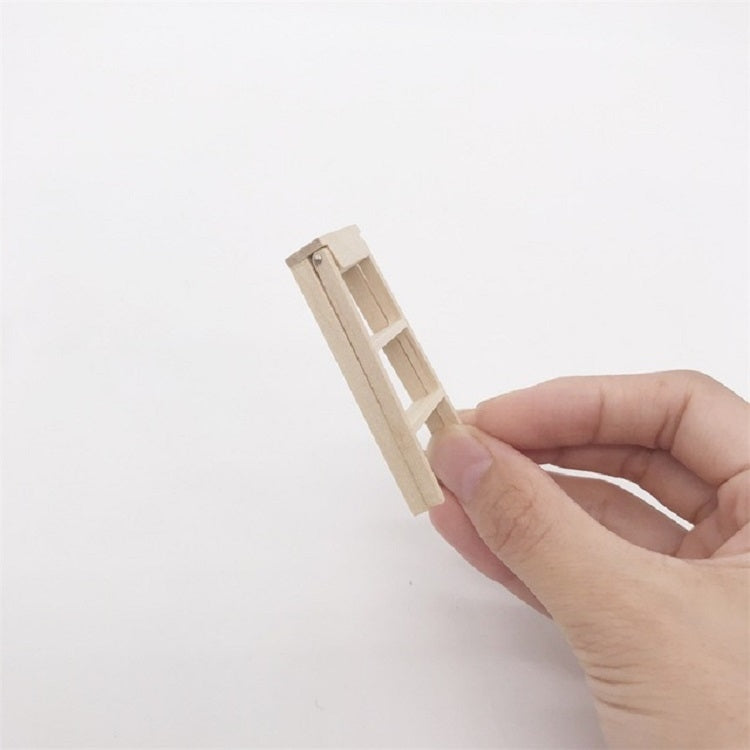 3 PCS Maison de poupée 1:12 Meubles Miniature Échelle en bois, Échelle en bois