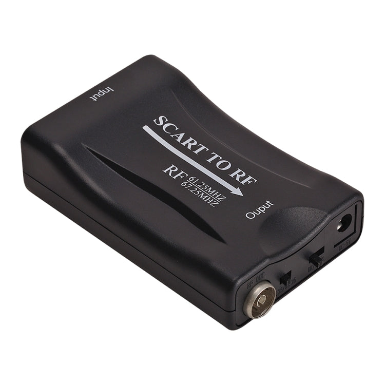 SCART to RF Video Converter, Support RF67.25MHz, 61.25MHz, SCART to RF