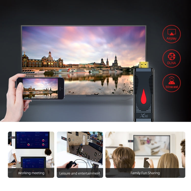 X96 S400 Android 10.0 Mini TV Stick, Allwinner H313 Quad Core ARM Cortex A53, 2GB + 16GB, Support WiFi, HDMI, TF Card, USB, 2GB+16GB