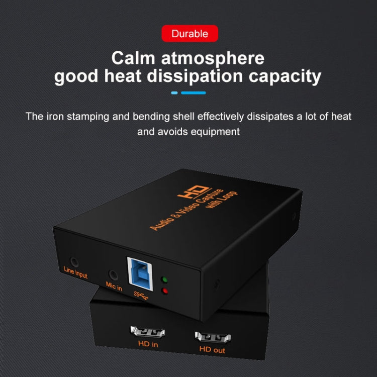 Z28 Professional HDMI Female + Mic + Line In to HDMI Female USB 3.0 Video Audio Capture Box, Z28