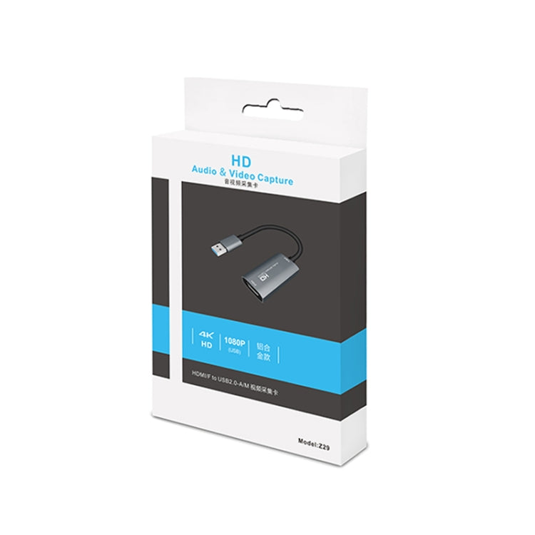 Z29 HDMI Female to USB 2.0 Male + Audio VideoCapture Box, Z29