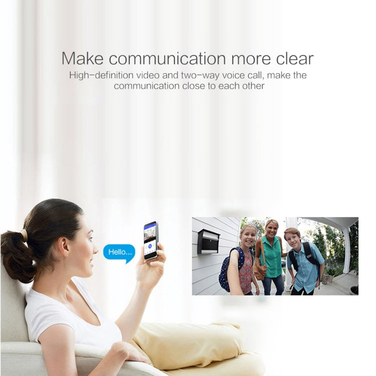 X3 1080P WiFi Visionneuse de porte numérique intelligente IP54 étanche avec support carte TF et vision nocturne infrarouge