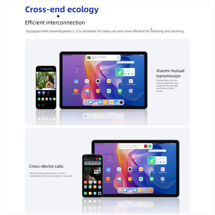 REDMI Pad 2 11 inch Tablet PC, 8GB+128GB, HyperOS 2, MediaTek G100-Ultra Octa Core CPU, 8GB+128GB