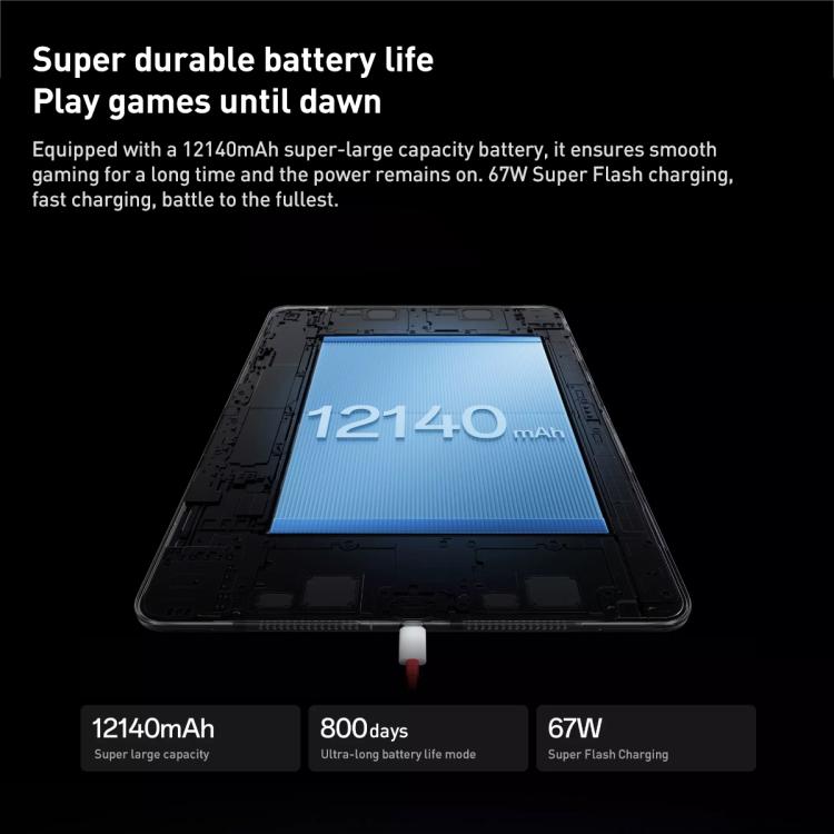 OnePlus Pad 2 Pro 13.2 inch WiFi Tablet PC, 16GB+1TB ColorOS 15.0 Qualcomm Snapdragon 8 Ultra Octa Core CPU, 16GB+1TB