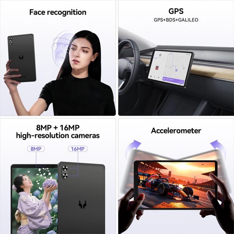 HEADWOLF Fpad6 SE 8.7 inch 4G LTE Tablet PC, 4GB+128GB, Android 16 MT8781 Octa Core Support Dual SIM, Global Version with Google Play, Fpad6 SE