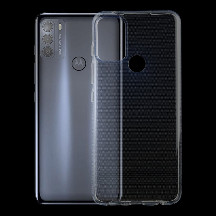 For Motorola Moto G50 0.75mm Ultra-thin Transparent TPU Soft Protective Case, For Motorola Moto G50