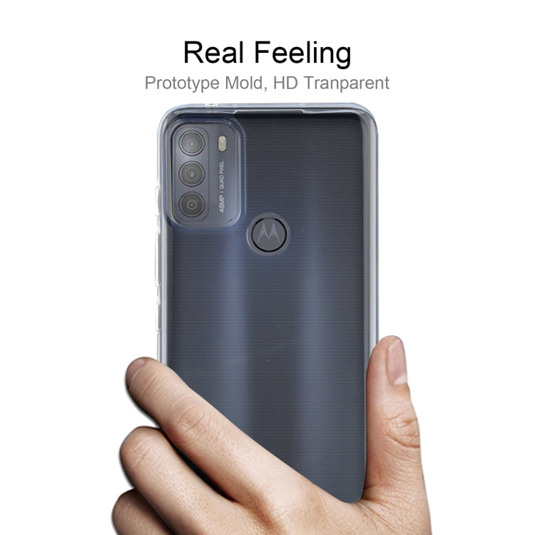 For Motorola Moto G50 0.75mm Ultra-thin Transparent TPU Soft Protective Case, For Motorola Moto G50