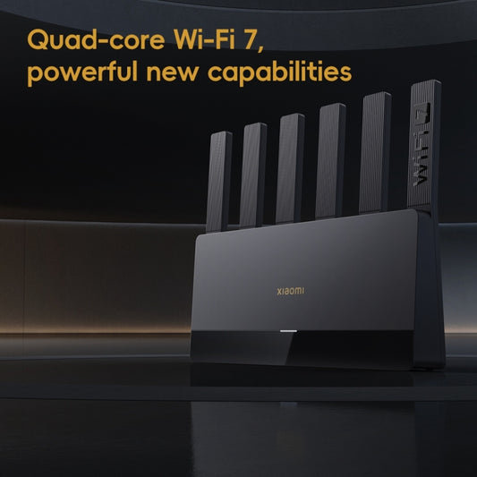 Xiaomi Router BE6500 WiFi 7 2.4GHz 5.0GHz Dual Band 4-Core 2.5G Port, US Plug