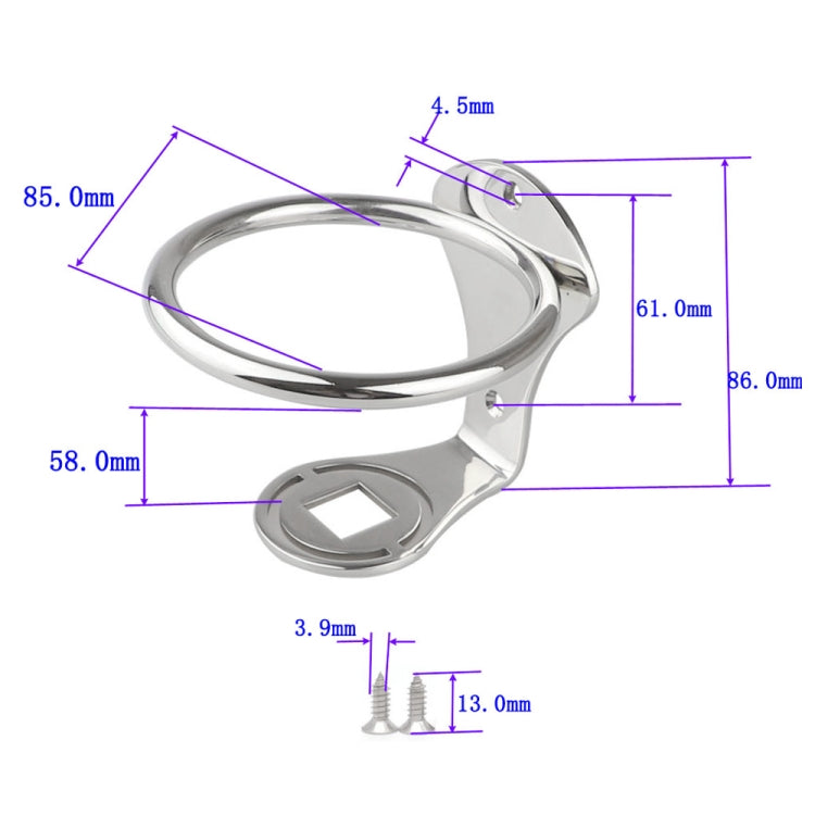 304 Stainless Steel Yacht Water Cup Holder, Cup Holder