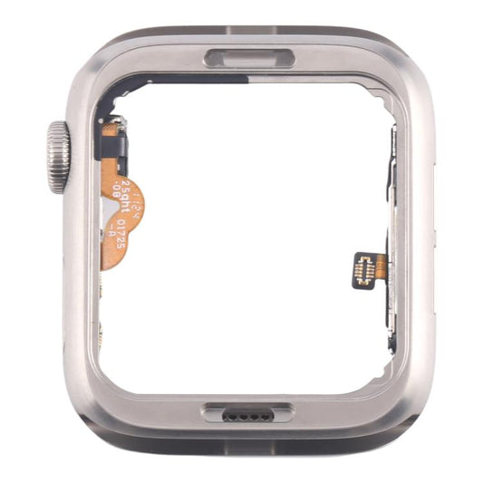 For Apple Watch Series 5 40mm LTE Stainless Steel Middle Frame Bezel Plate with Crown Spin Axis Flex Cable