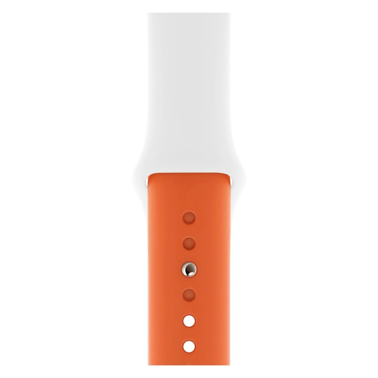 Double Colors Silicone Watch Band for Apple Watch Series 3 & 2 & 1 42mm (Light Blue+Light Pink)