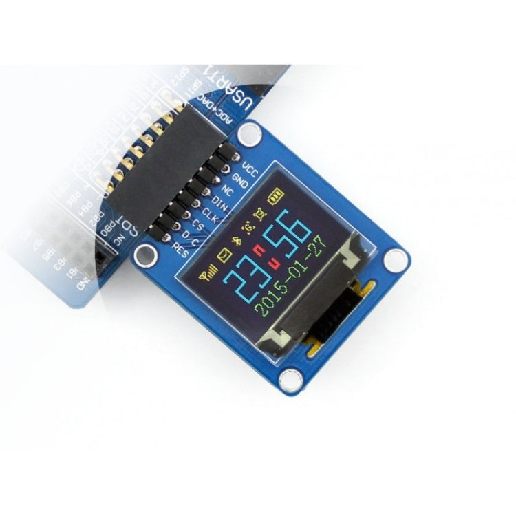 Waveshare 0,95 pouces OLED RVB (A), interface SPI, connecteur horizontal incurvé