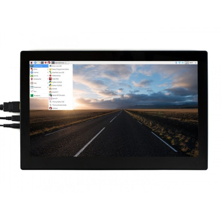 Waveshare 13.3 inch IPS 1920x1080 Capacitive Touch Screen LCD with Toughened Glass Cover, Supports Multi mini-PCs, Multi Systems, 13.3 inch
