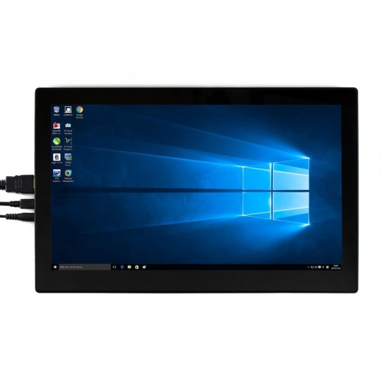 Waveshare 13.3 inch IPS 1920x1080 Capacitive Touch Screen LCD with Toughened Glass Cover, Supports Multi mini-PCs, Multi Systems, 13.3 inch