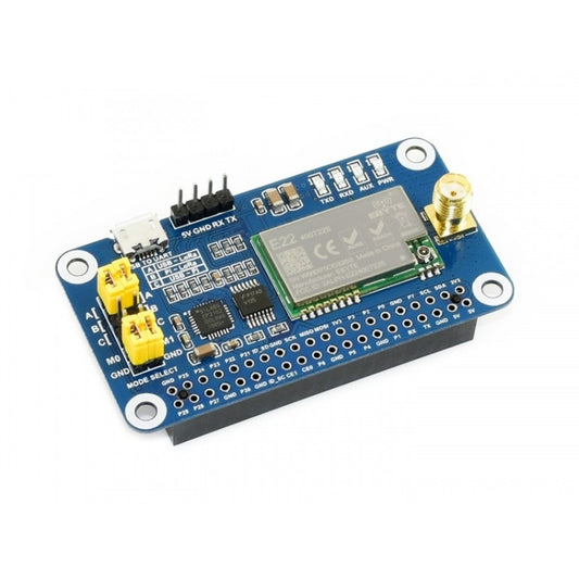 Waveshare LoRa HAT 433MHz Frequency Band for Raspberry Pi, Applicable for Europe / Asia / Africa, 433MHz